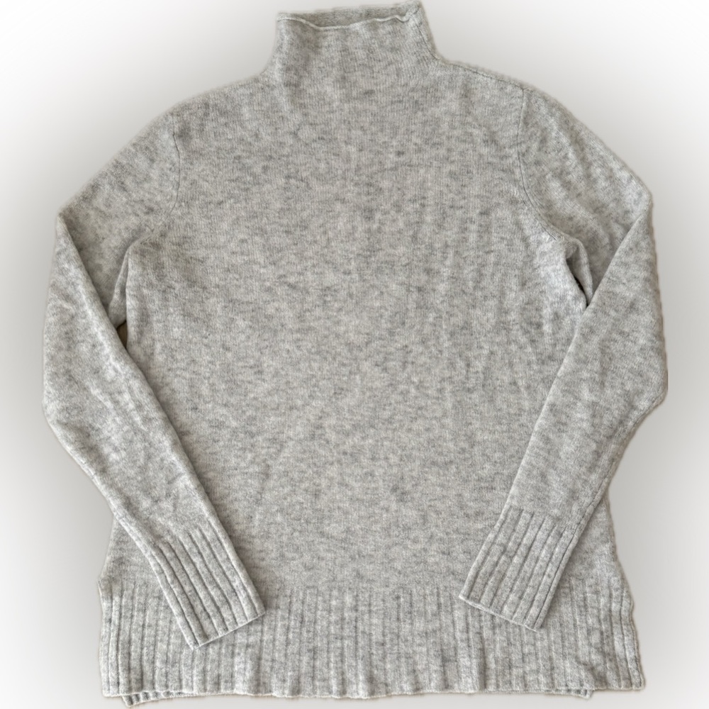 Goodthreads Mid-Gauge Stretch Funnel Neck Knit Wool Sweater, Women’s Size XS